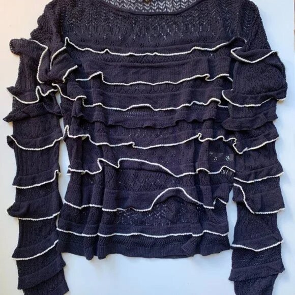 Sezane Navy Aloys Jumper - Picture 4 of 6